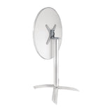 Bolero St/St Round Flip Top Bistro Table - 60cm