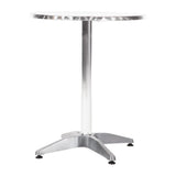 Bolero Round Table with Curved Edge Heavy Duty Base Dia - 60x72cm