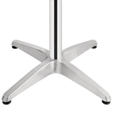 Bolero Round Pedestal Bistro Table Ash & Alu. Top - 800mm