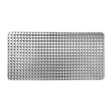 Bolero Rectangular Pedestal Table St/St Top & Alu. Rim - 1200x600mm