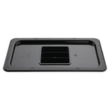 Vogue Black Polycarbonate GN Lid - 1/3