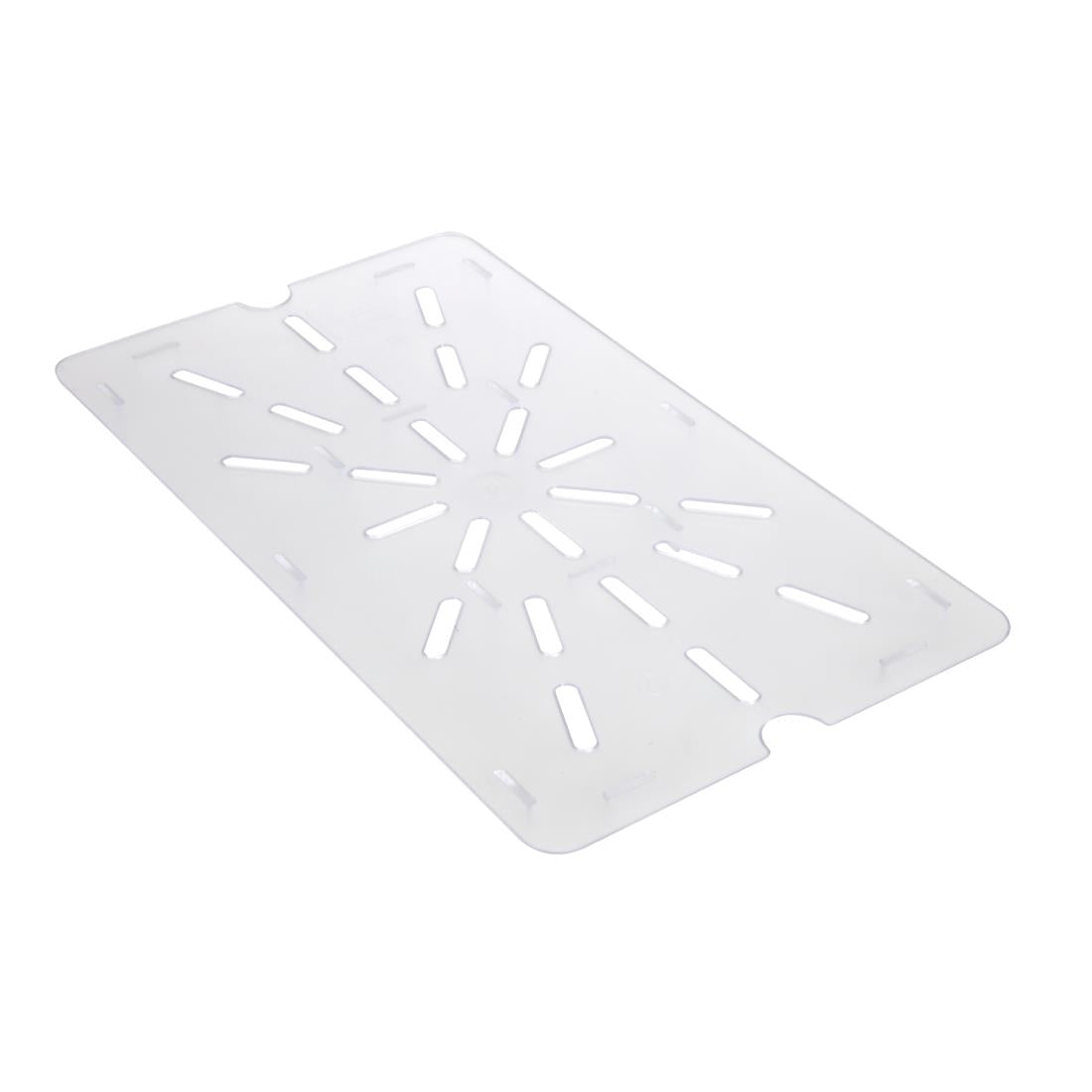 Vogue Clear Polycarbonate GN Drainer Plate - 1/1