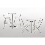 Bolero Poseur Table St/St - 60cm dia
