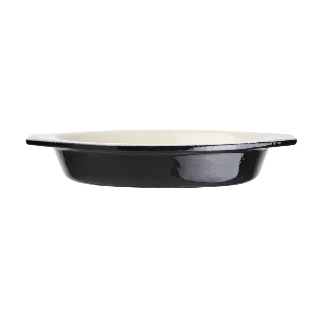 Vogue Oval Gratin Black - 650ml 22fl oz