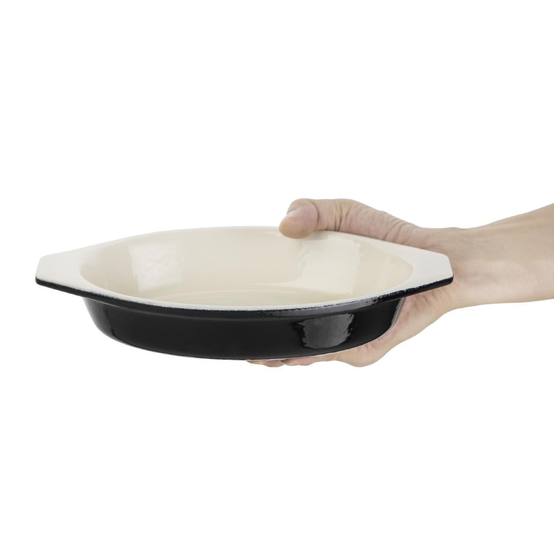 Vogue Oval Gratin Black - 650ml 22fl oz