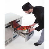 Polar G-Series 2 Drawer Counter Fridge 240Ltr