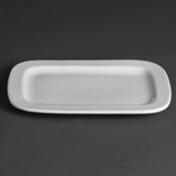 Olympia Whiteware Round Rectangle Plate - 230x170mm 9x6 3/4" (Box 12)