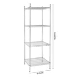 Vogue Tower Display Unit 4 Shelves - 1830x610x610mm 72x24x24"