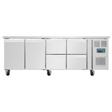 Polar U-Series Counter 4 Drawers & 2 Door