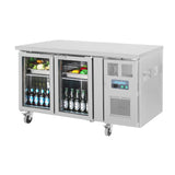 Polar U-Series 2 Door Counter with Glass Doors