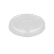 PakMax 78mm PET Cold Paper Cups Flat Lids - CCFL-78C-PET-LID