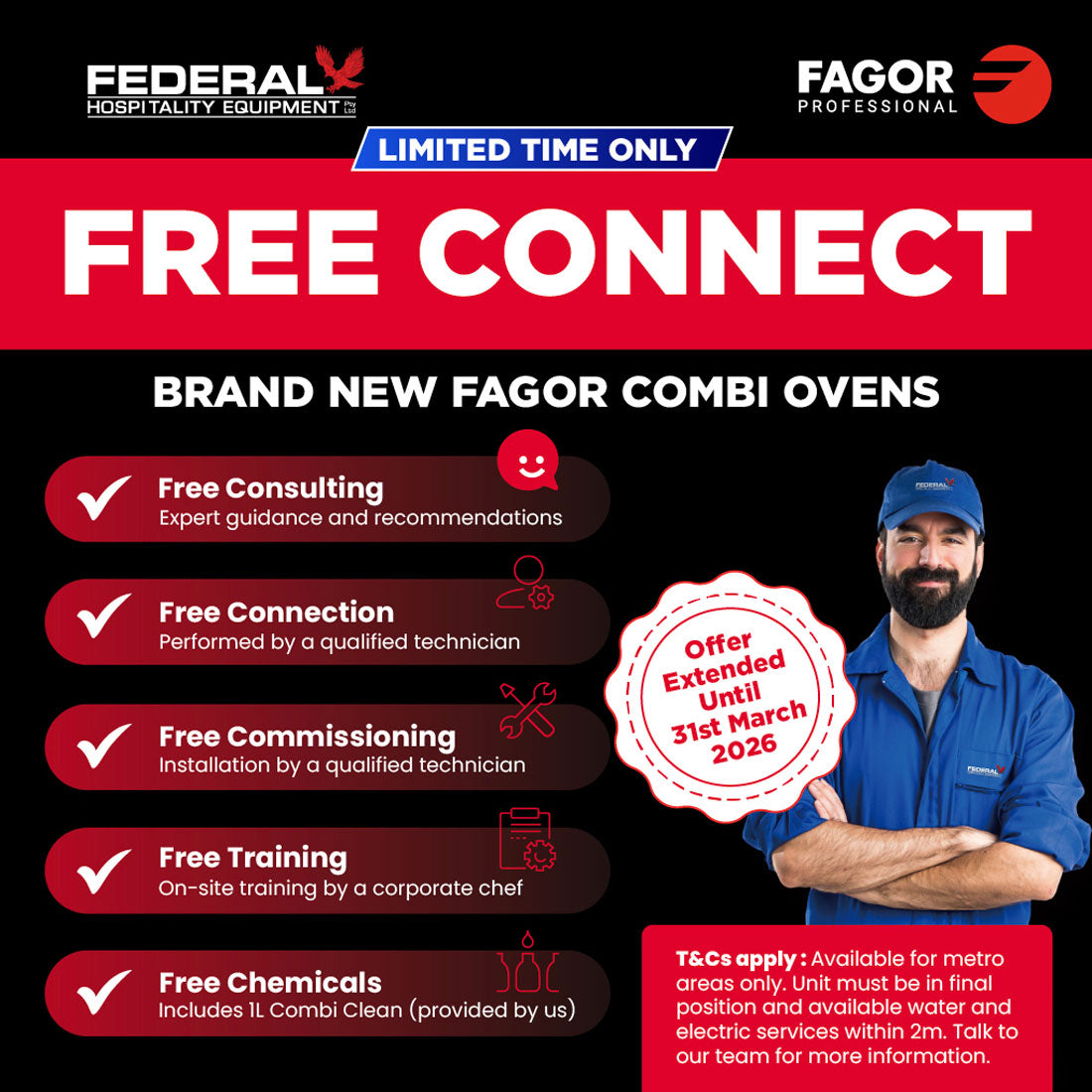 Fagor Ikore 10 Tray Advanced Boiler Gas Combi Oven APW-101GRLWS