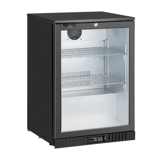 Thermaster Under Bench single Heated Glass Door Bar Cooler with heater switch - LG-138TD