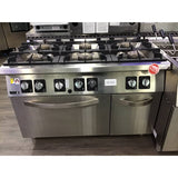 Ex-Showroom: Fagor Kore 700 Series 6 Burner Gas Range with Gas Oven - C-G761H-VIC937