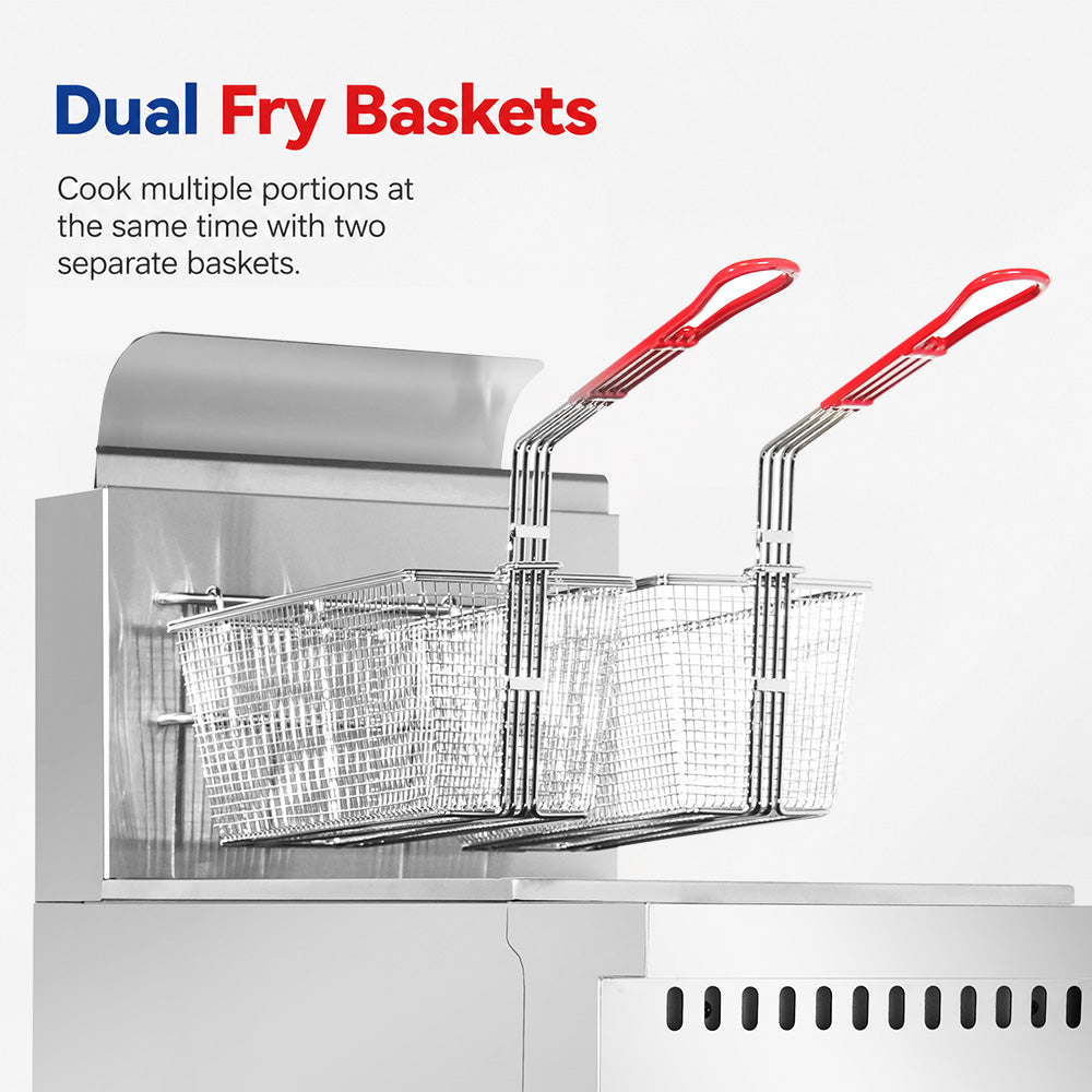 Gasmax V Pan LPG Deep Fryer - VP122LPG
