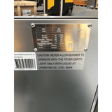 2NDs: Frymax V Pan LPG Deep Fryer - VP122LPG-SA6-Jul