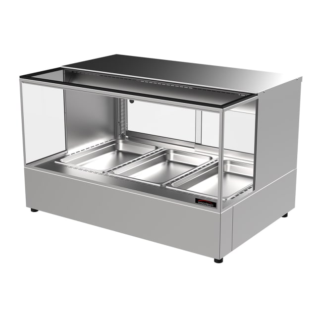 Woodson 3 Module Heated Square Glass Chicken Display W.HFHSQ23