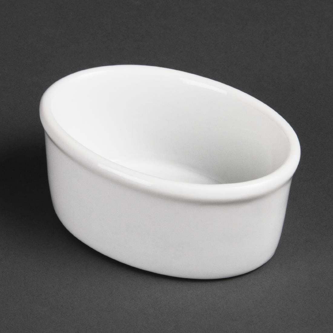 Olympia Whiteware Oval Ramekin - 103mm 4" (Box 12)