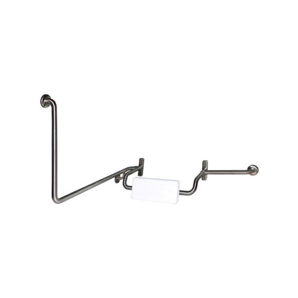 Back Rests with Integrated Grab Rail Right Hand (90 Degrees) WA-BRGR-90RH