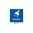 Braille Sign Shower (Blue) WA-DS-S