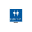 Braille Sign Unisex Toilet (Blue) WA-DS-UT