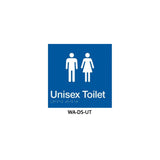 Braille Sign Unisex Toilet (Blue) WA-DS-UT