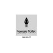 Braille Sign Female Toilet (Silver) WA-SDS-FT