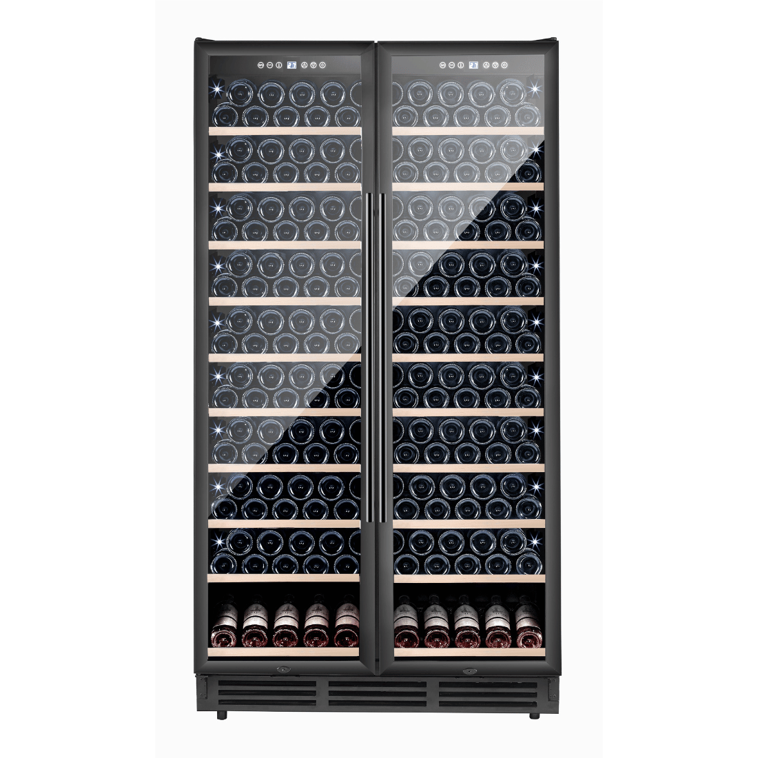 2NDs: Thermaster Dual Zone Two Door Premium Wine Cooler - WB-218B-QLD130