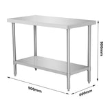 WB6-0900/A Stainless Steel Workbench