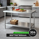 WB7-0800/A Stainless Steel Workbench