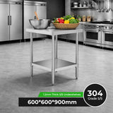 WB6-0600/A Stainless Steel Workbench