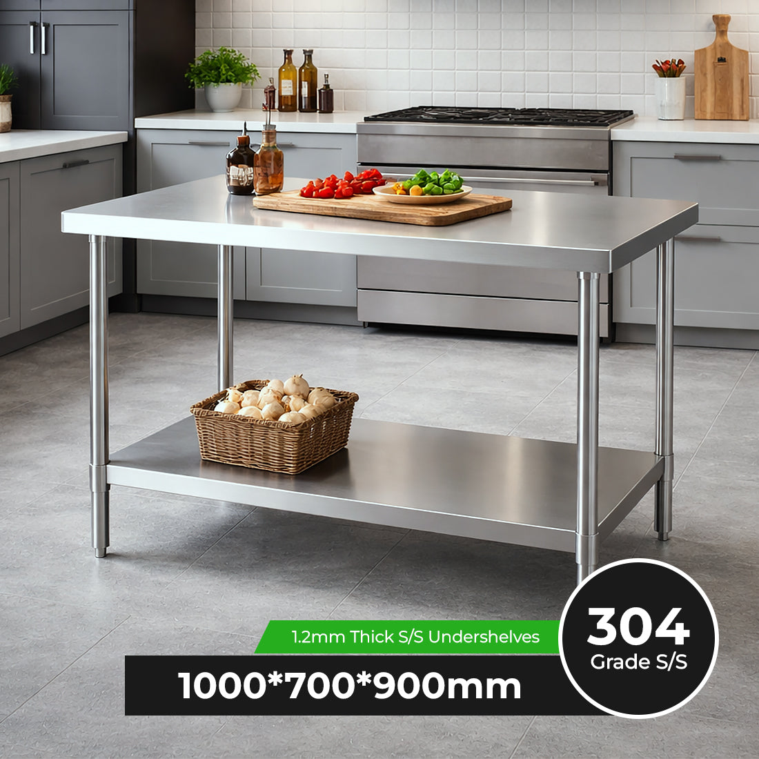 WB7-1000/A Stainless Steel Workbench