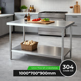 WB7-1000/A Stainless Steel Workbench