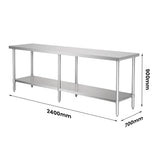 WB7-2400/A Stainless Steel Workbench