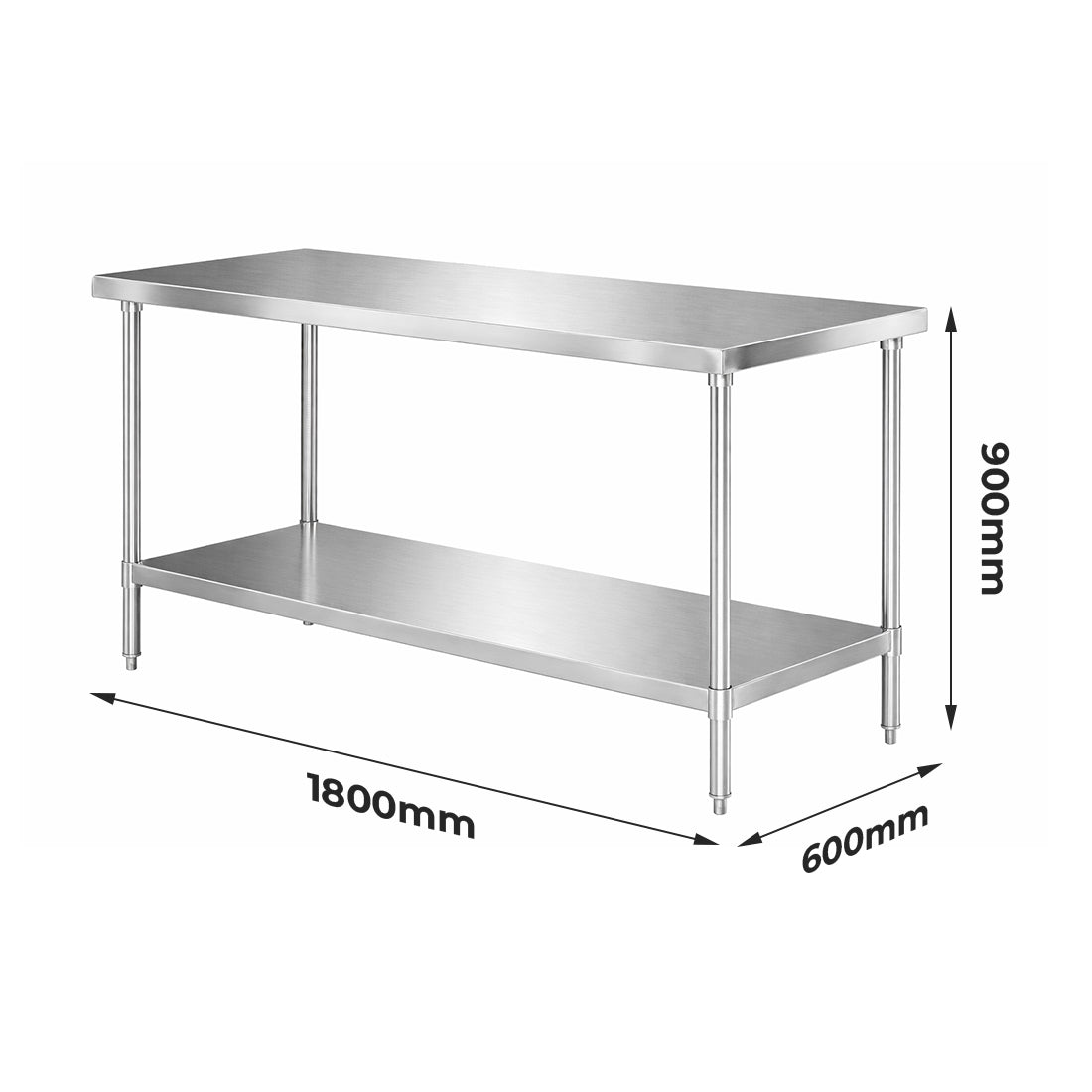 WB6-1800/A Stainless Steel Workbench