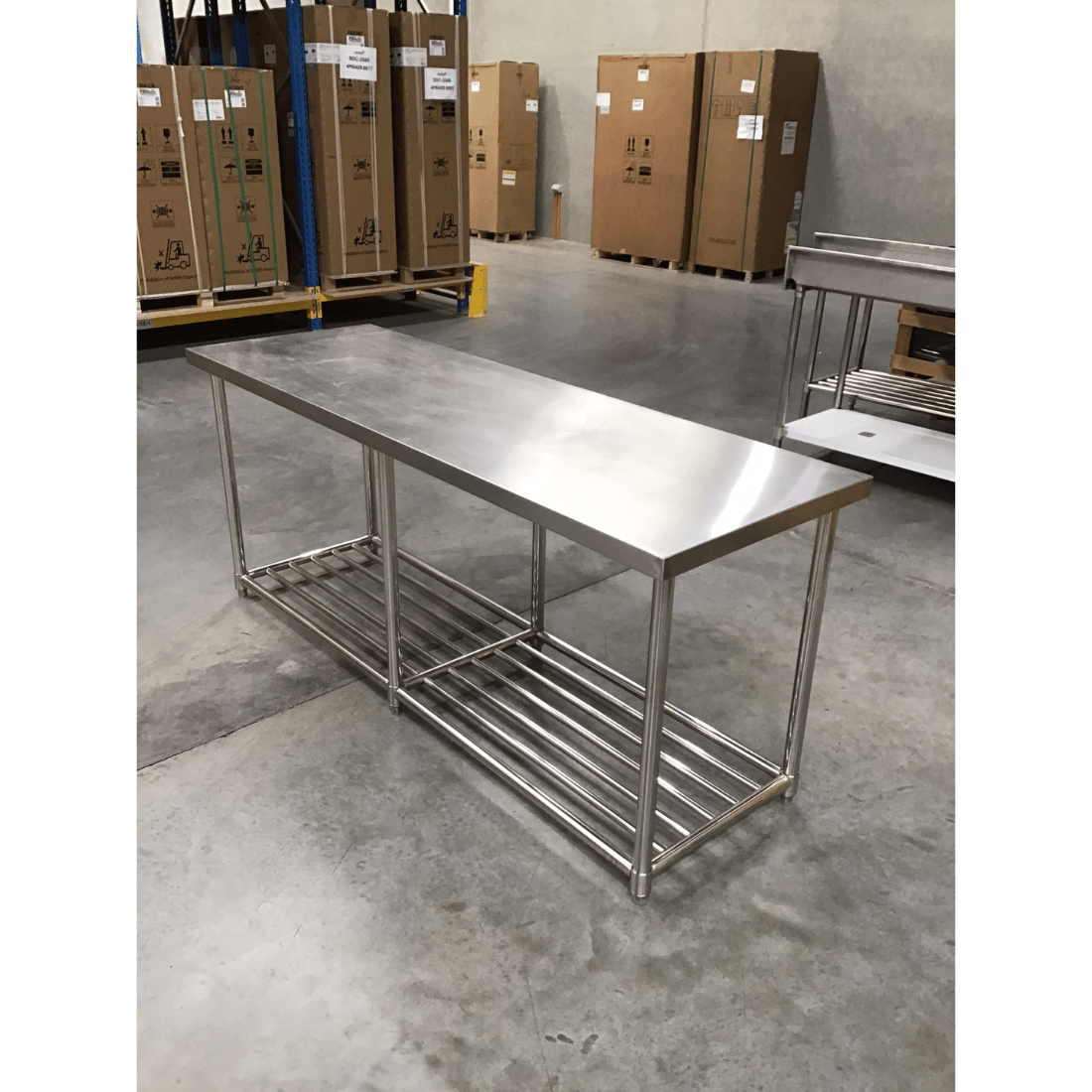 2NDs: Modular System Stainless Steel Workbench + Pot Undershelf - WB7-2100/A-SA8-Aug
