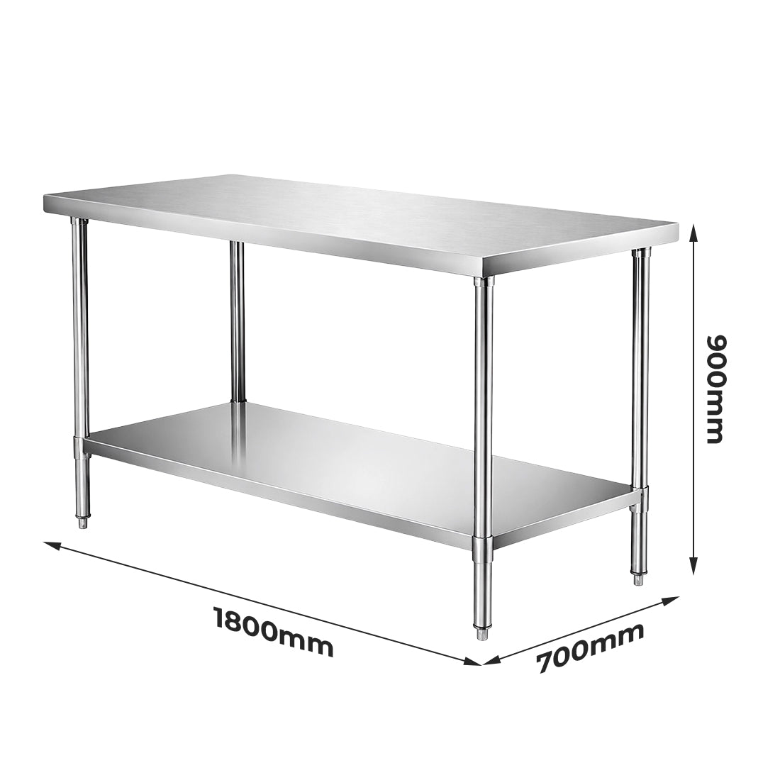 WB7-1800/A Stainless Steel Workbench