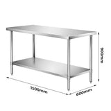 WB6-1500/A Stainless Steel Workbench