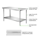 WB6-1500/A Stainless Steel Workbench