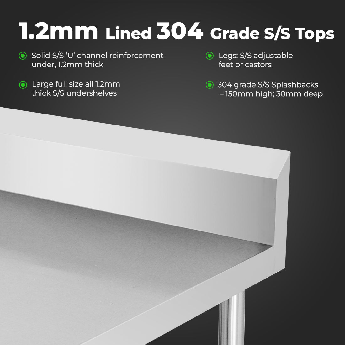 WBB6-0600/A Workbench with Splashback