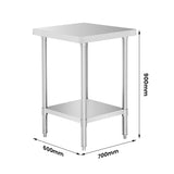 WB7-0600/A Stainless Steel Workbench