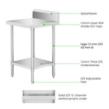 WBB6-0600/A Workbench with Splashback