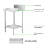 WBB6-0600/A Workbench with Splashback