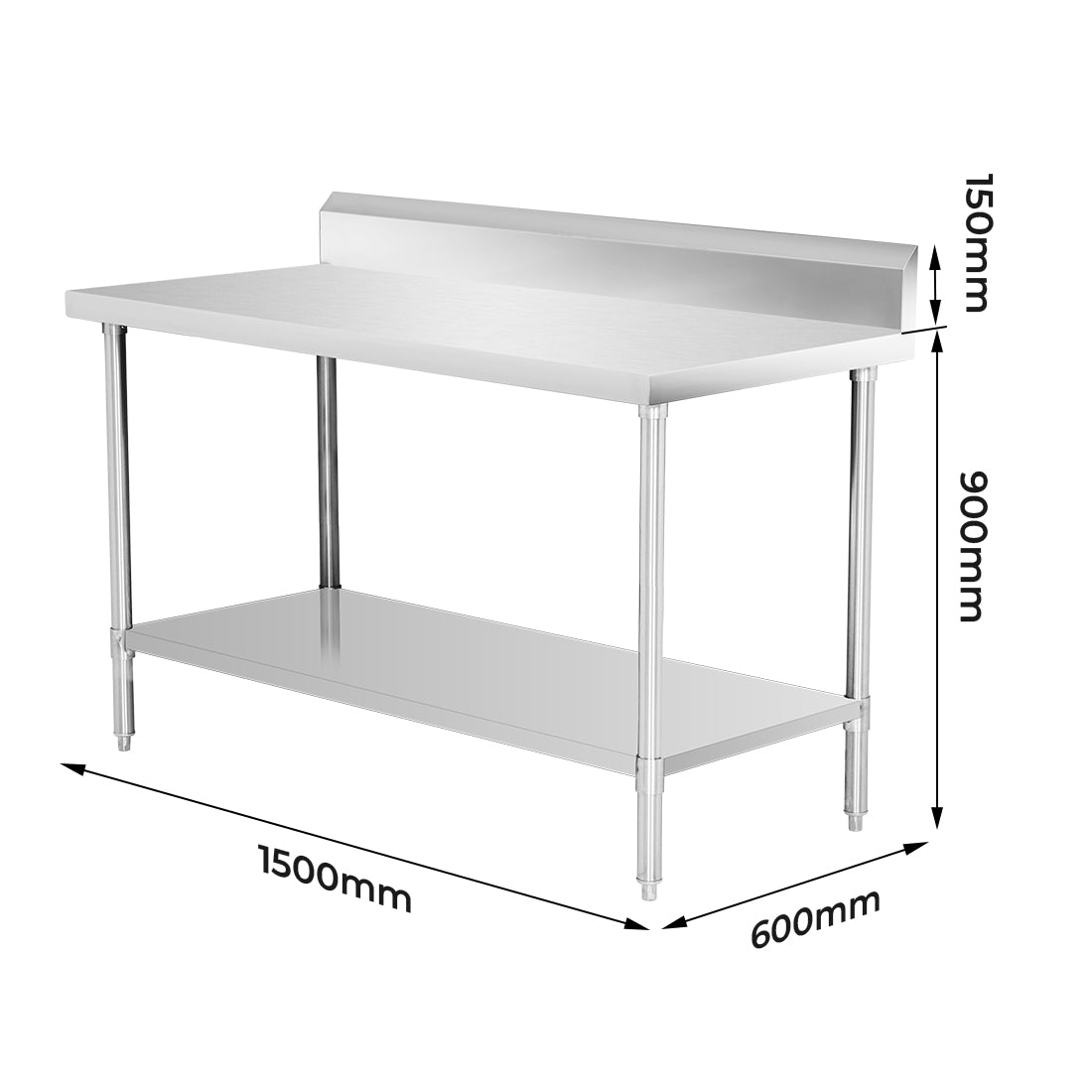 WBB6-1500/A Workbench with Splashback
