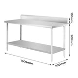 WBB7-1800/A Workbench with Splashback