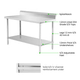 WBB6-1500/A Workbench with Splashback