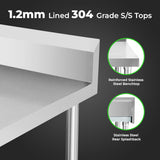WBB6-2400/A Workbench with Splashback