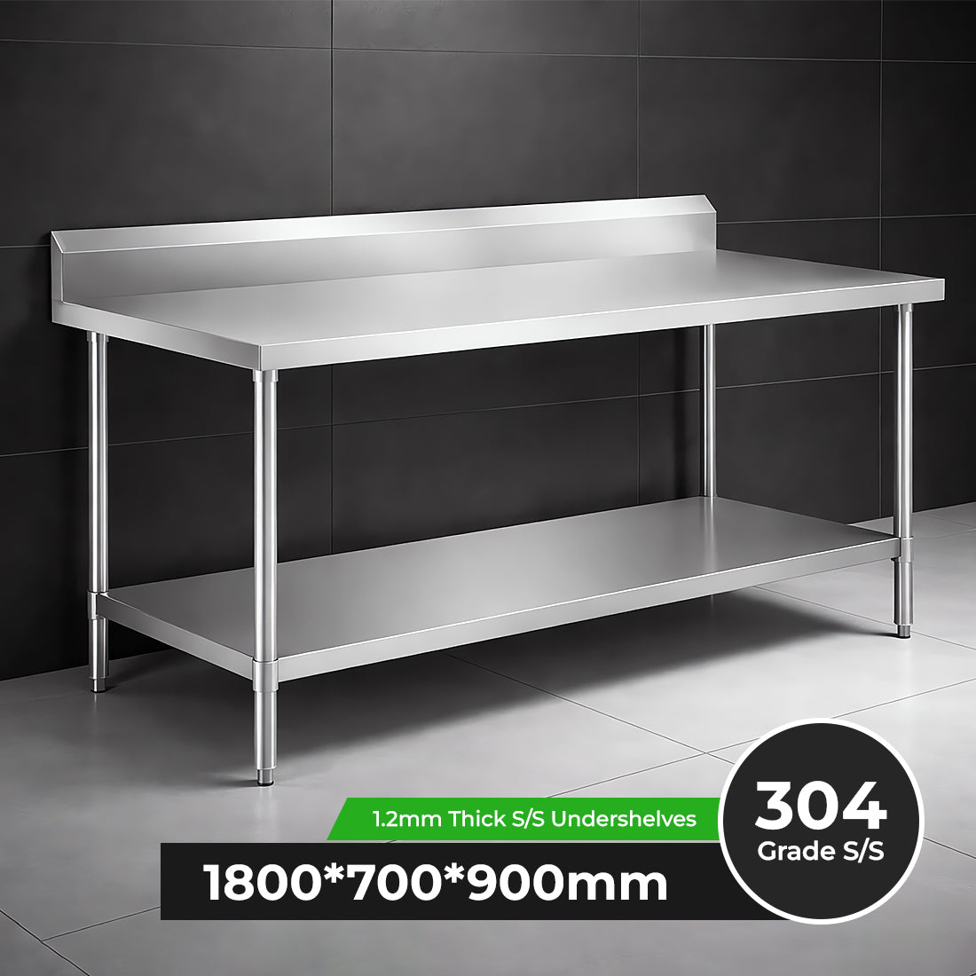 WBB7-1800/A Workbench with Splashback