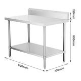 WBB7-0800/A Workbench with Splashback