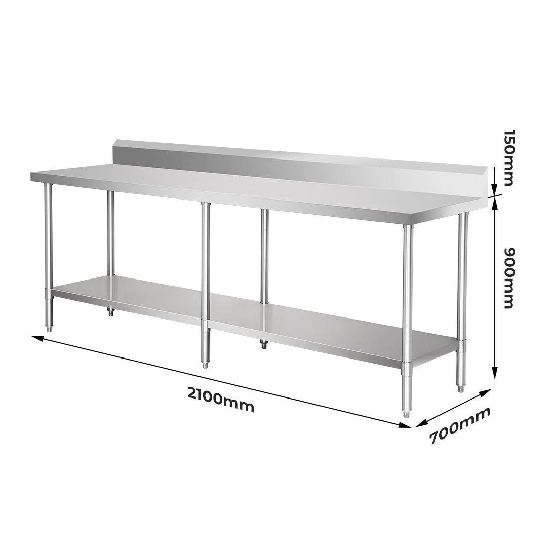WBB7-2100/A Workbench with Splashback